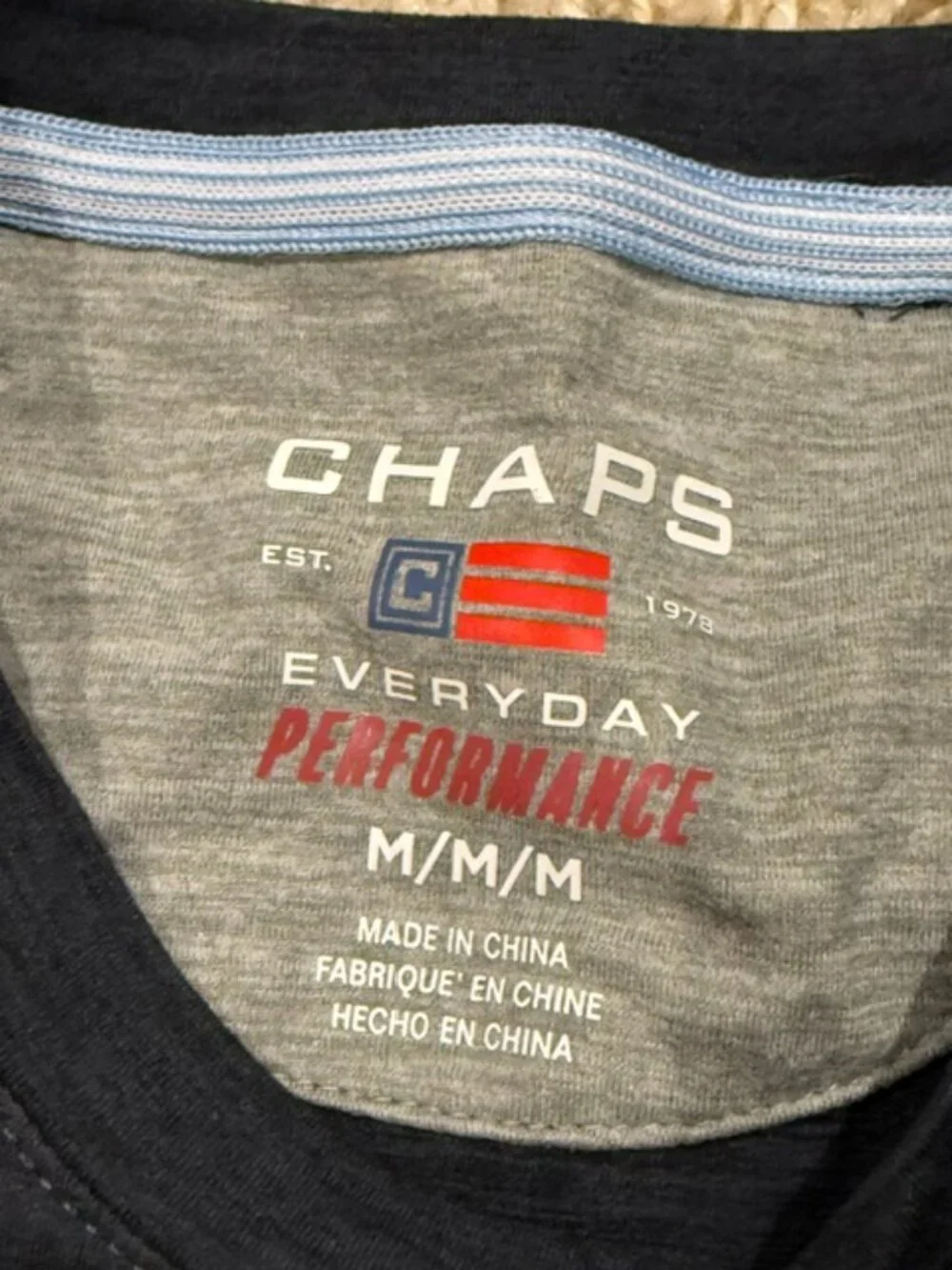 (4 for $20) CHAPS Men's Everyday Performance Tshirt - M - NWT - Picture 2 of 2